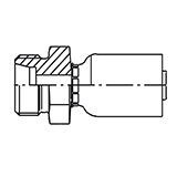 Male Metric S - Rigid - Straight (24 Cone) - 56 Series